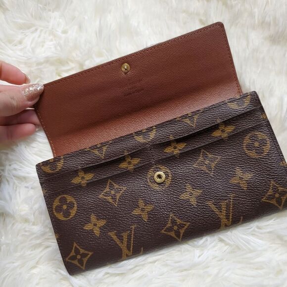 AUTHENTIC Louis Vuitton Sarah Wallet Canvas - Picture 7 of 13